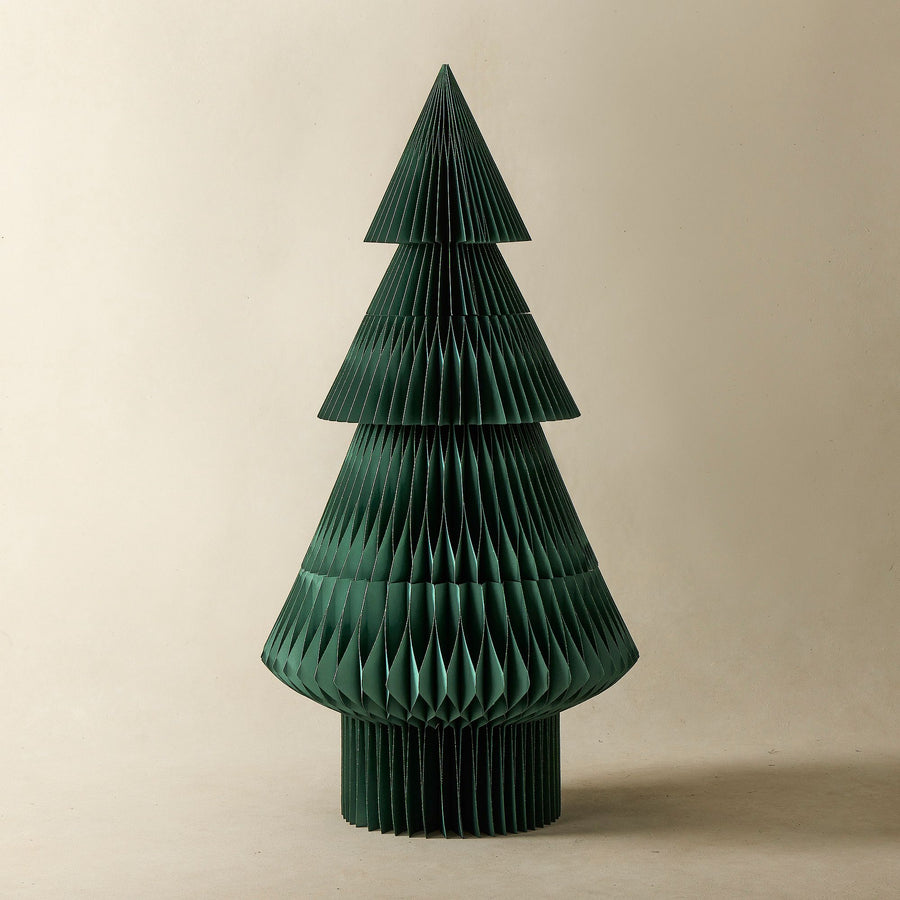 Decorative Paper Floor Tree - Dark Green 120cm