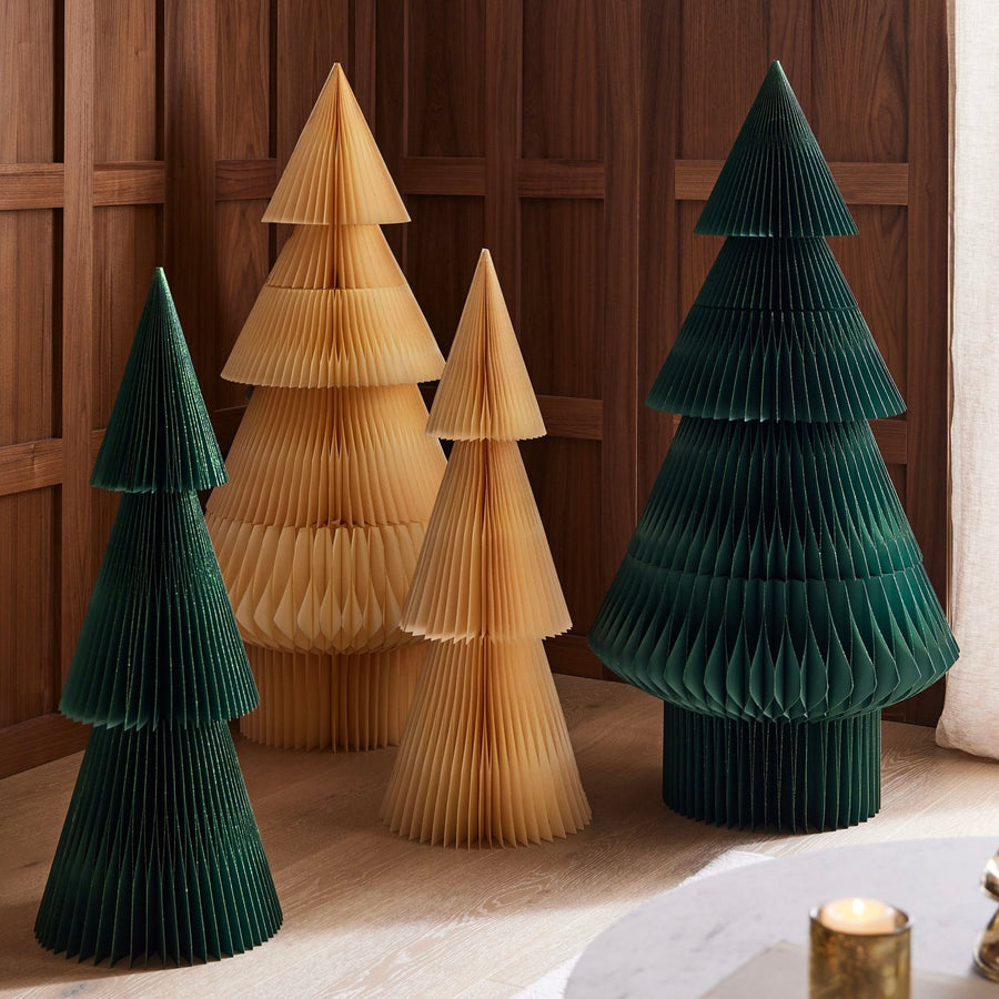 Decorative Paper Floor Tree - Dark Green 120cm