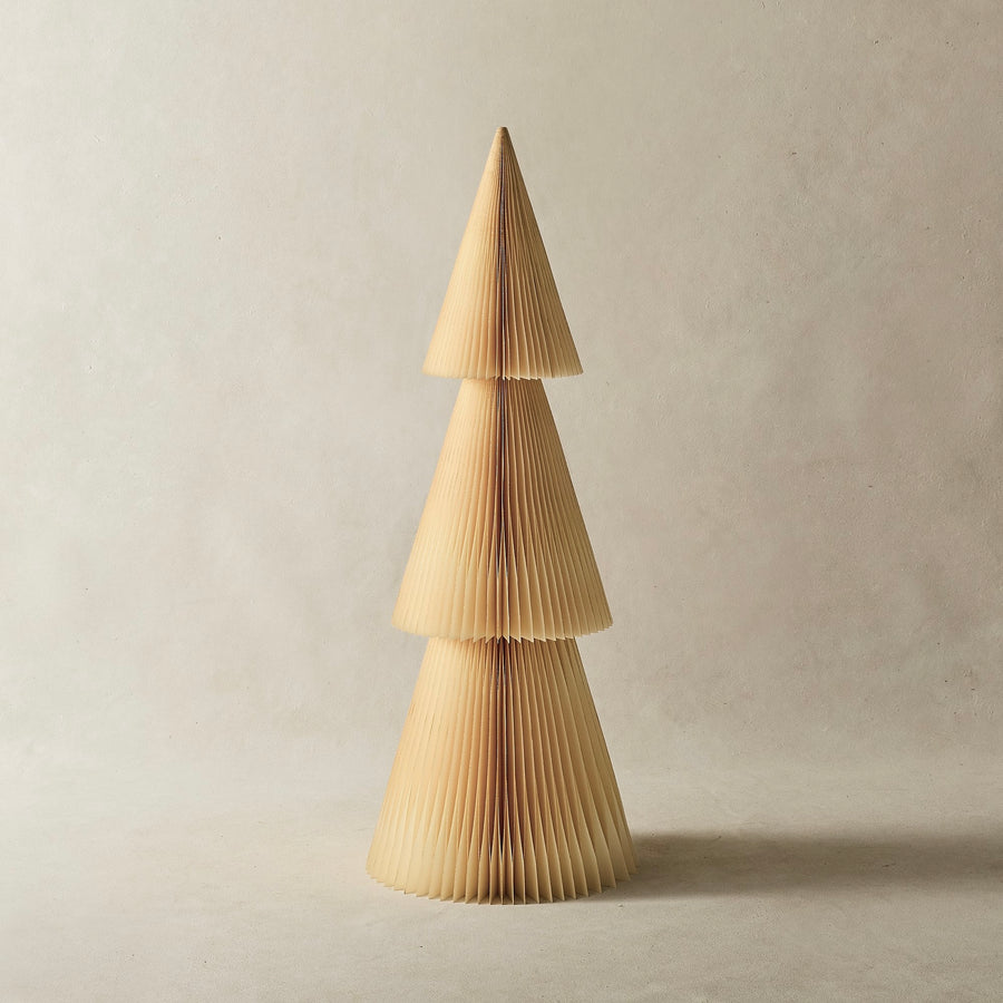 Decorative Paper Floor Tree - Ivory 90cm