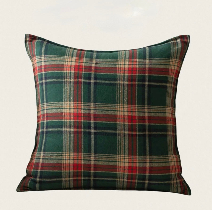 Tartan Cushion with insert - Green