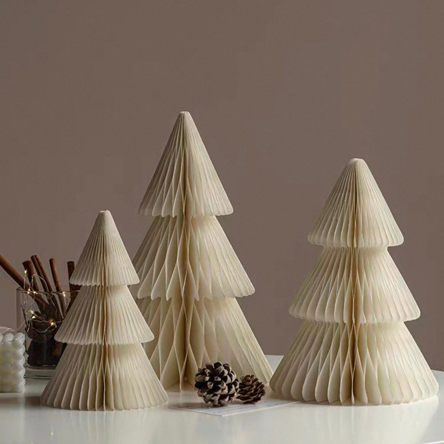 Festive Tabletop Tree - White set of 3 (H20/25/30cm)