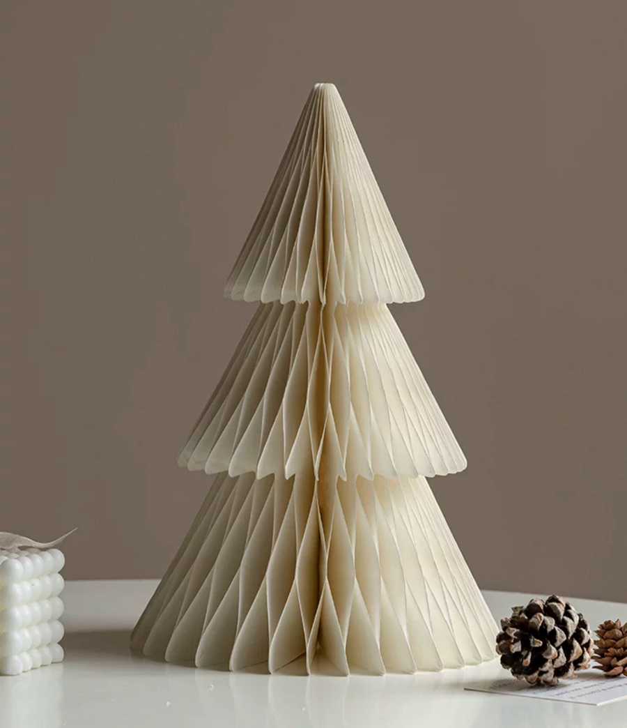 Decorative Paper Tabletop Tree - Ivory