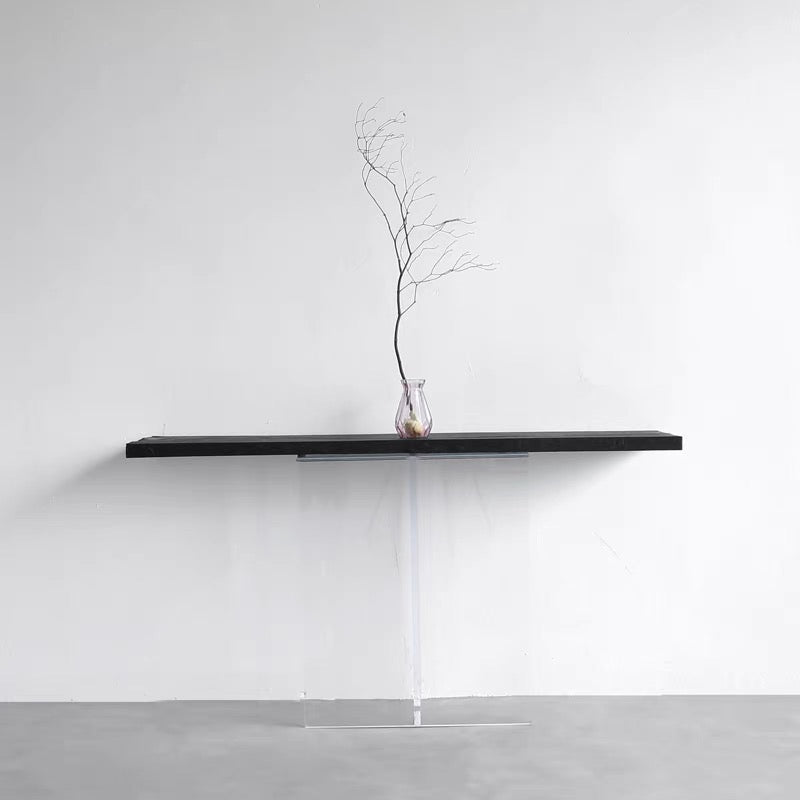 Floating Console - Wood & Acrylic - American Ashwood