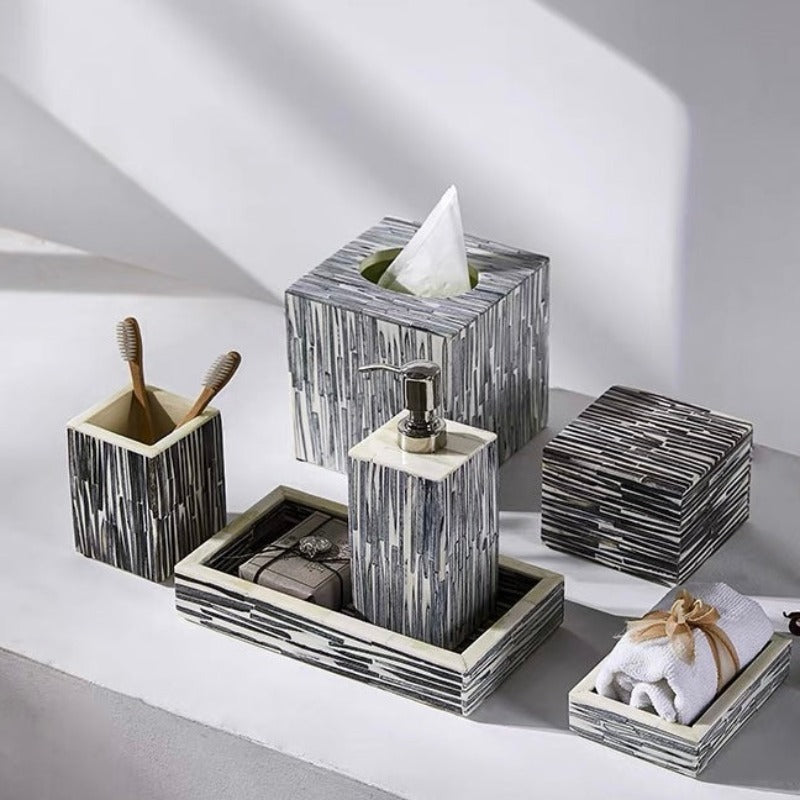 Hammam Bone Inlay Pen Pot / Toothbrush Holder